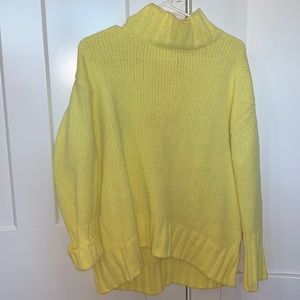 Yellow turtleneck